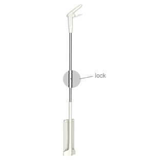 Spray and hands free 2 in 1 mop ( 2 sections pole style)